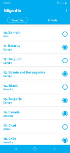 اسکرین شات 3 برنامه بهترین کشور برای مهاجرت من