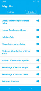 اسکرین شات 4 برنامه بهترین کشور برای مهاجرت من