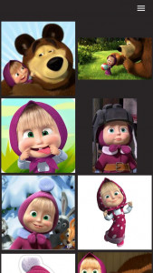 اسکرین شات 3 برنامه تصویرزمینه و پروفایل ماشا خرس مهربون