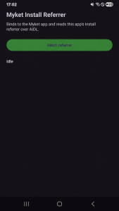 اسکرین شات 2 برنامه ‏برنامه‌ی نمونه‌ی Install Referrer