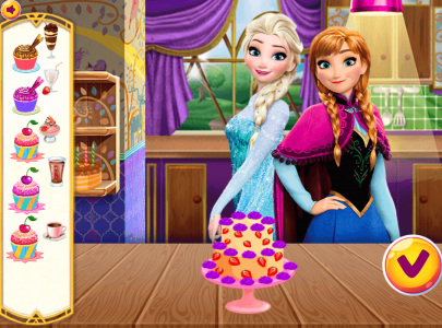 اسکرین شات 2 بازی کیک پزی السا و انا