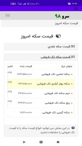 اسکرین شات 5 برنامه قیمت سکه امروز