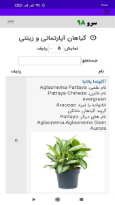 اسکرین شات 2 برنامه گیاهان آپارتمانی و زینتی