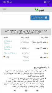 اسکرین شات 9 برنامه ‏محاسبه قیمت خرید طلا از مشتری