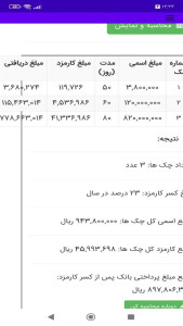 اسکرین شات 7 برنامه ‏محاسبه خرید دین بانکی