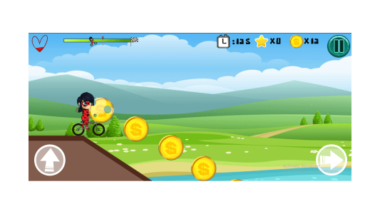 اسکرین شات 3 بازی دوچرخه سواری دختر کفشدوزکی