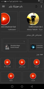 اسکرین شات 1 برنامه موزیک پلیر باپ