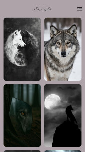 اسکرین شات 2 برنامه ‏‏تصویر زمینه گرگ