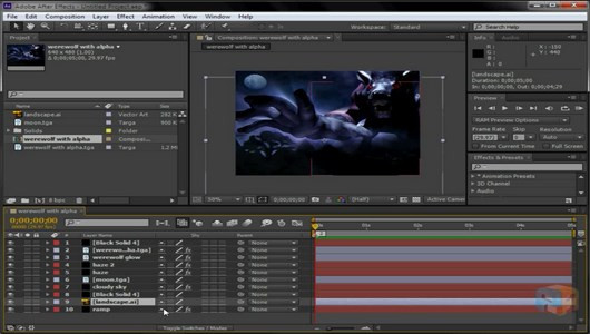 اسکرین شات 8 برنامه آموزش افترافکت (تدوین فیلم)