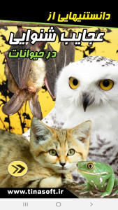 اسکرین شات 1 برنامه دانستنیهایی از عجایب شنوایی حیوانات