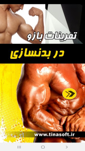 اسکرین شات 1 برنامه تمرینات بازو در بدن سازی