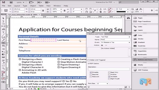 اسکرین شات 1 برنامه آموزش ایندیزاین (صفحه آرایی و نشر)
