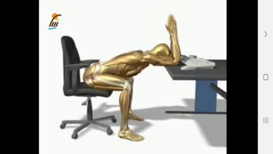 اسکرین شات 9 برنامه ‏تمرینات ورزشی کششی در محل کار