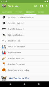اسکرین شات 3 برنامه Electrodoc - electronics tools