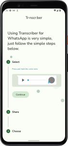 اسکرین شات 2 برنامه Transcriber for WhatsApp