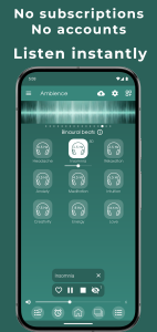 اسکرین شات 2 برنامه Ambience: sleep sounds