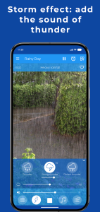 اسکرین شات 5 برنامه Rainy Day: sleep sounds