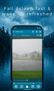 اسکرین شات 1 برنامه Relax Rain: sleep sounds