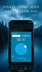 اسکرین شات 5 برنامه Relax Rain: sleep sounds