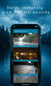 اسکرین شات 2 برنامه Relax Rain: sleep sounds