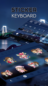 اسکرین شات 5 برنامه Night City Keyboard