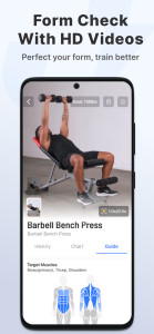 اسکرین شات 3 برنامه JEFIT Gym Workout Tracker