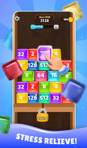 اسکرین شات 1 بازی Jelly Cubes 2048: Logic Puzzle