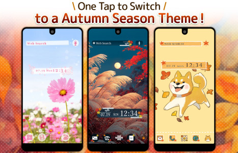 اسکرین شات 1 برنامه Wallpaper Theme +HOME Launcher