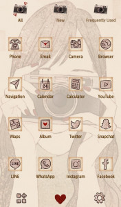 اسکرین شات 3 برنامه Camera Girl Theme