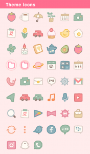 اسکرین شات 4 برنامه Cute Juice Theme +HOME