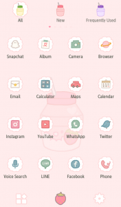 اسکرین شات 3 برنامه Cute Juice Theme +HOME