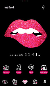 اسکرین شات 1 برنامه Glitter Lip Wallpaper
