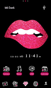اسکرین شات 1 برنامه Glitter Lip Wallpaper