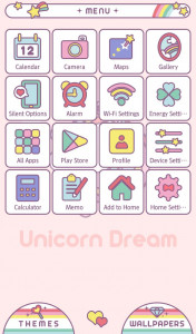 اسکرین شات 2 برنامه Unicorn Dream Theme