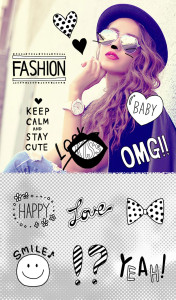 اسکرین شات 1 برنامه Stamp: Black & White Stylish