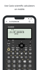 اسکرین شات 3 برنامه ClassWiz Calc App QR