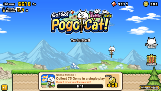 اسکرین شات 2 بازی Go! Go! Pogo Cat