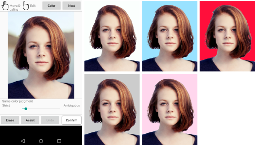 اسکرین شات 1 برنامه ID photo background editor