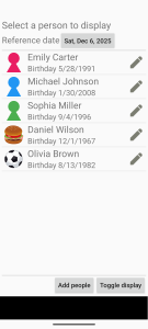 اسکرین شات 4 برنامه Biorhythm Diagnosis