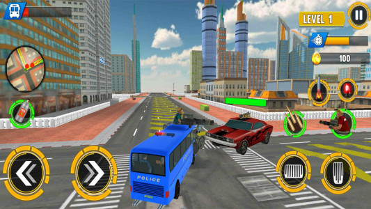 اسکرین شات 5 بازی بازی ماشین پلیس | حمل زندانیان