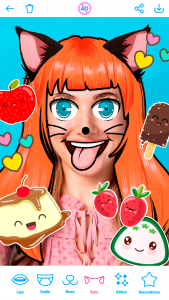 اسکرین شات 4 برنامه Kawaii Photo Stickers & Editor