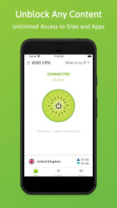 اسکرین شات 2 برنامه Kiwi VPN Connection IP Changer