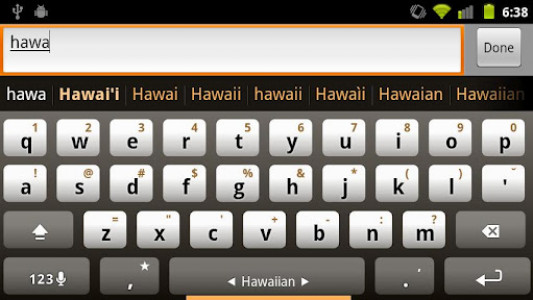 اسکرین شات 2 برنامه Hawaiian Keyboard Plugin