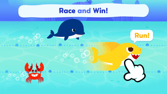 اسکرین شات 2 برنامه Pinkfong Baby Shark: Kid Games