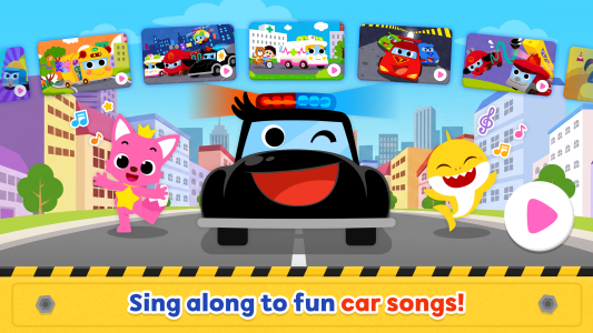 اسکرین شات 1 برنامه Baby Shark Car Town: Kid Games