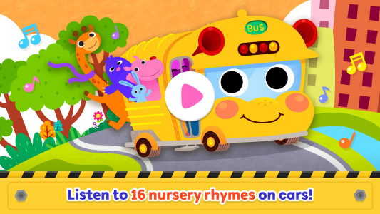 اسکرین شات 1 برنامه Baby Shark Car Town: Kid Games