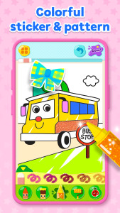 اسکرین شات 3 برنامه Pinkfong Coloring Fun for kids