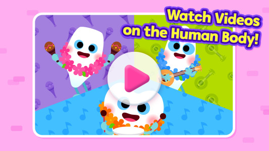 اسکرین شات 5 برنامه Pinkfong My Body: Kids Games