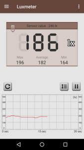 اسکرین شات 1 برنامه Smart Luxmeter