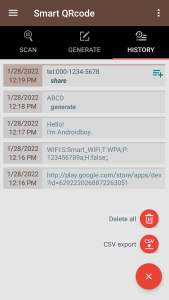 اسکرین شات 6 برنامه Smart QRcode